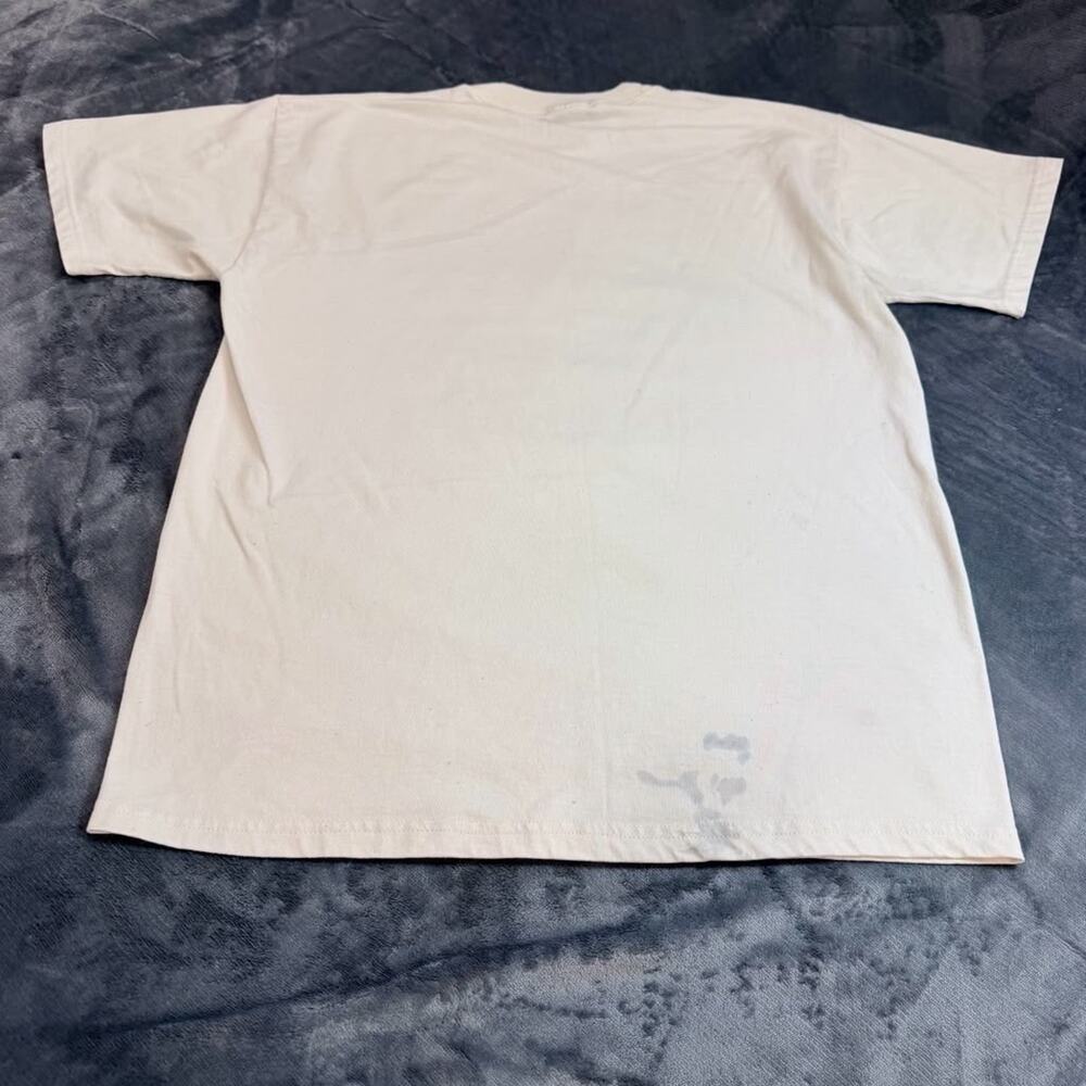 American Flag Bald Eagle Patriotic Jerzees T Shirt Sz L Mens White Graphic Tee - Picture 8 of 11